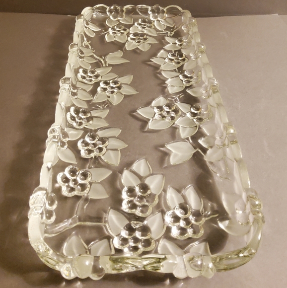 Carmen Canape Rectangular Bohemian Crystal Glass Tray by Walther Glas - Picture 3 of 4